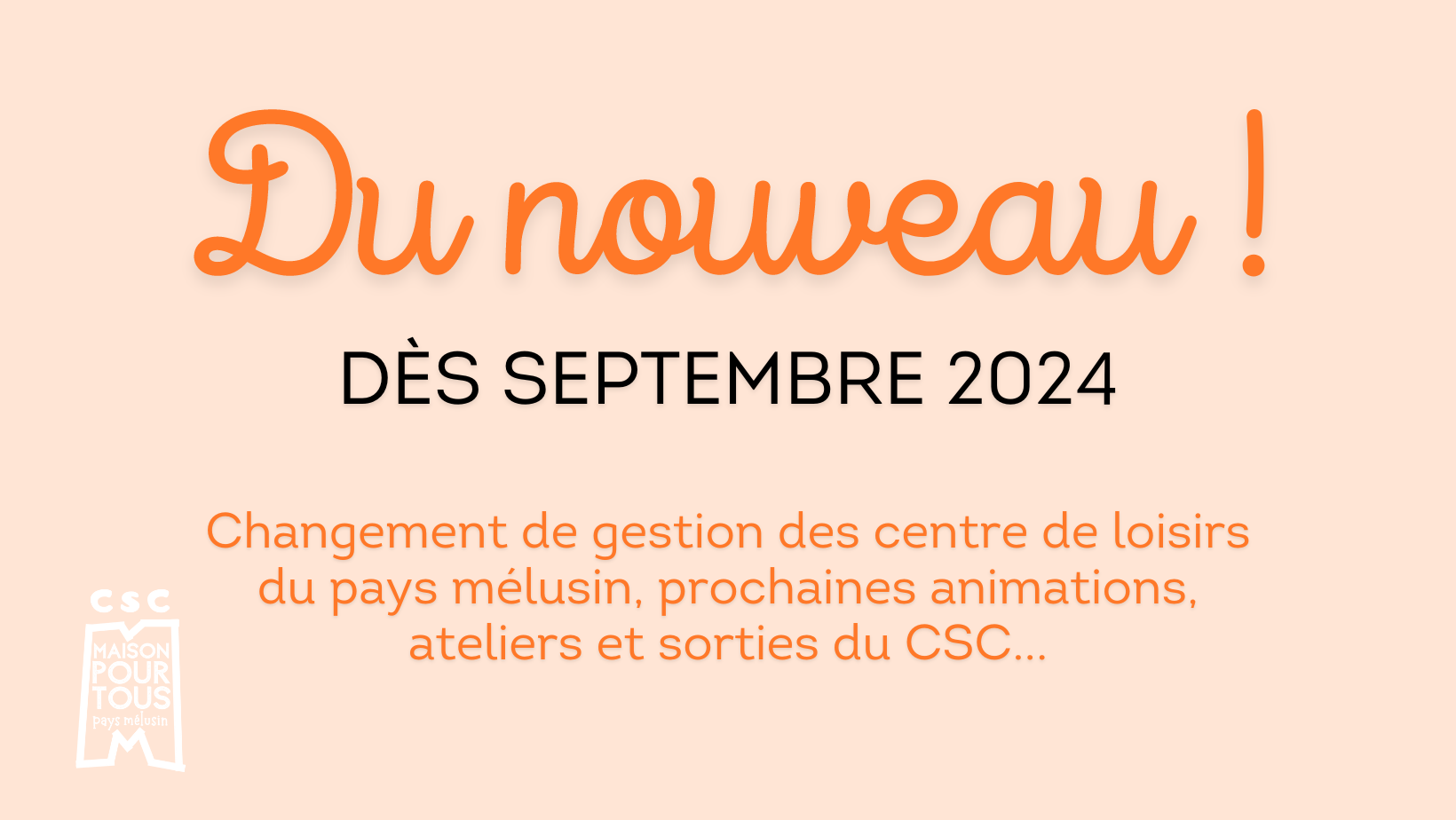 Lire la suite à propos de l’article Du nouveau au 1er septembre 2024 !