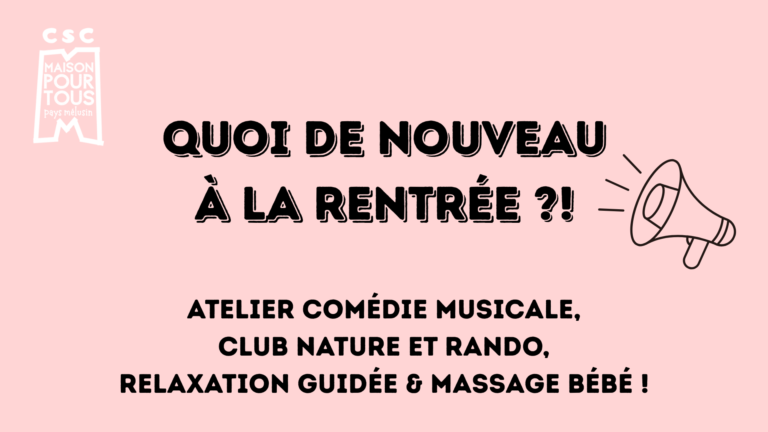 Lire la suite à propos de l’article Quoi de prévu à la rentrée ?