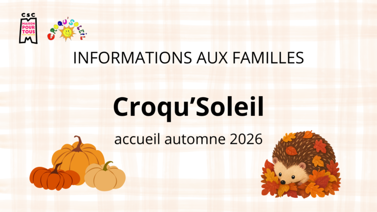 Lire la suite à propos de l’article Croqu’Soleil automne 2026