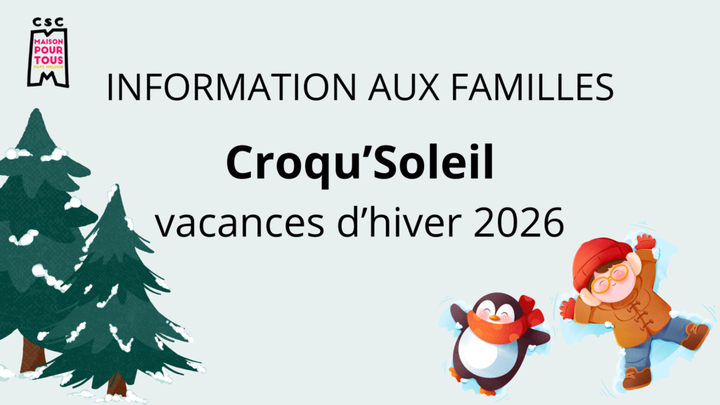 Croqu’Soleil vacances d’hiver 2026