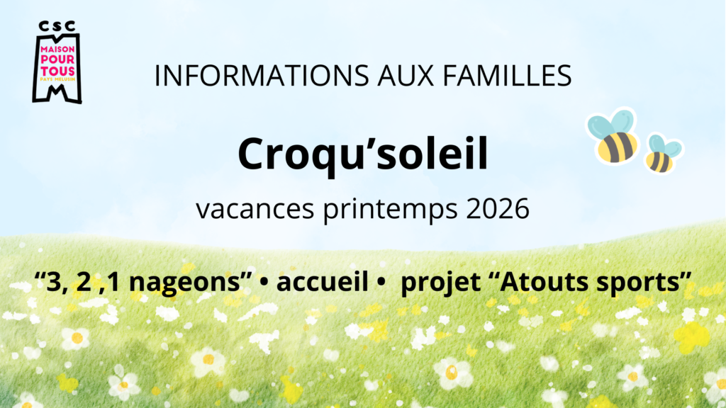 Croqu’soleil vacances printemps 2026