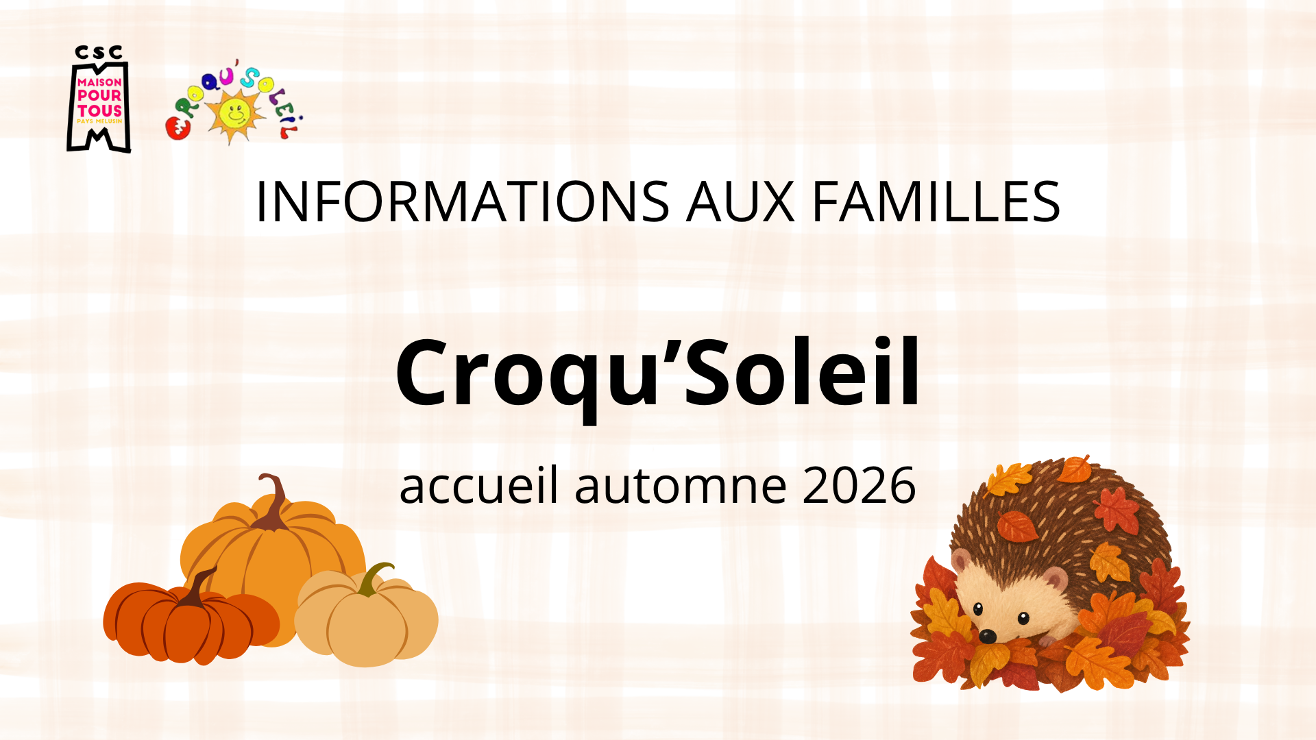 Lire la suite à propos de l’article Croqu’Soleil automne 2026